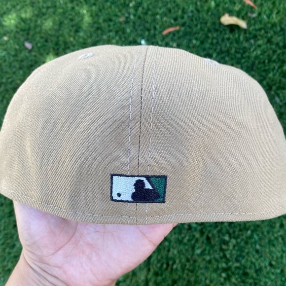 Los Angeles Dodgers All Star Game 2000 Khaki/Green/Black Fitted Cap Size 7 3/8 - Picture 5 of 5